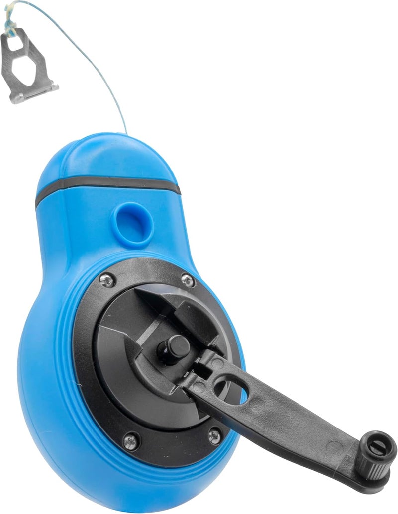 Ox Pro Compact Chalk Reel with Kevlar Reinforced Line - 6 to 1 Gear Ratio with 100 Foot Line - Image 1